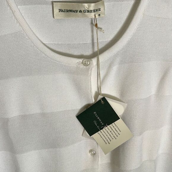 NWT White Cardigan Sweater - Picture 3 of 7